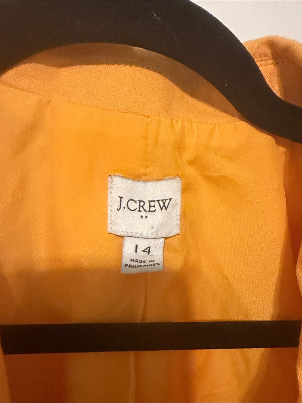 J. Crew Linen and Cotton Blend Holland Bright Sunny Yellow Single-Button Blazer - Picture 2 of 8